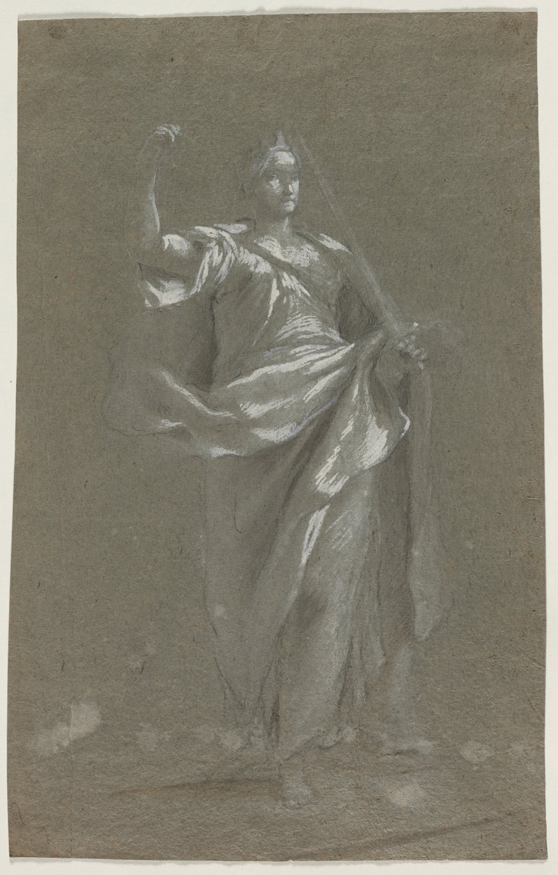 Allegorical Figure (recto) by Anonymous