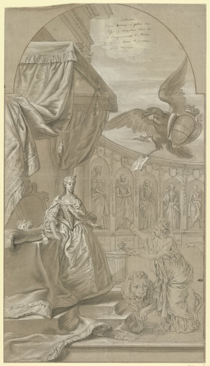 Allegory on the Inauguration of Archduchess Maria Anna of Austria as Regent, 1744 by Anonymous