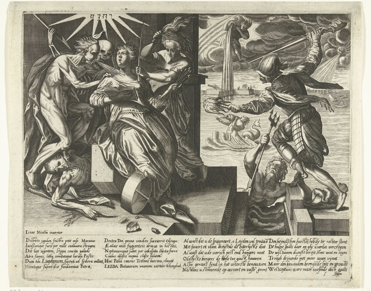 Allegory of the Siege and Relief of Leiden, 1574 by Anonymous