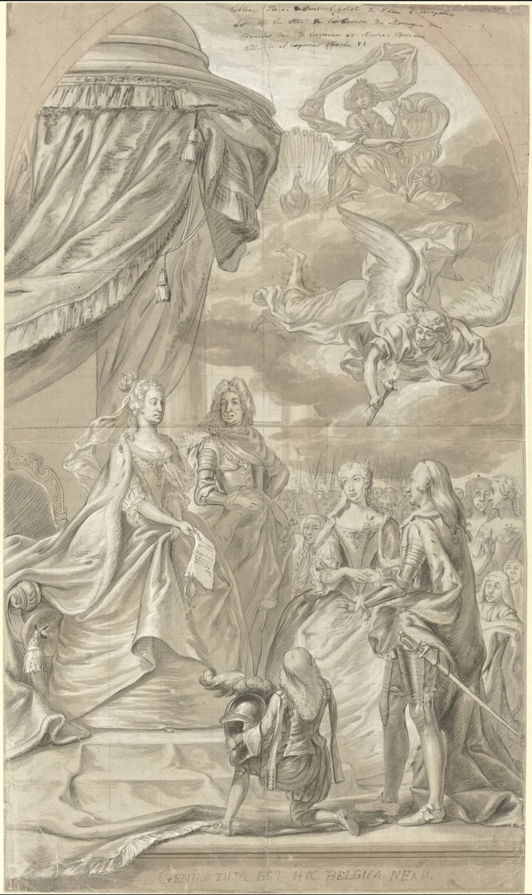 Allegory of the Marriage of Archduchess Maria Anna of Austria and Charles Alexander of Lorraine, 1744 by Anonymous