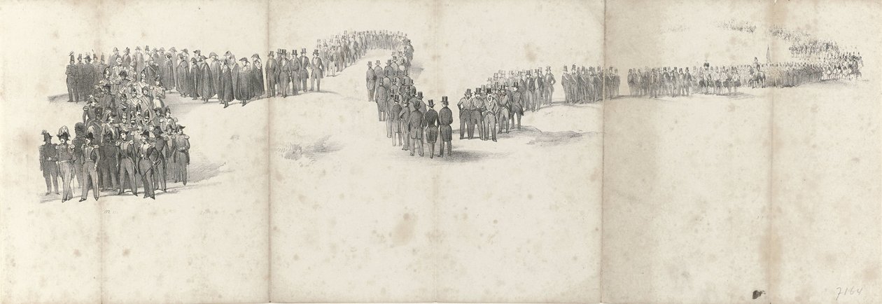 Funeral of the Late King William II in Delft on April 4, 1849 (blad 5) by Anonymous