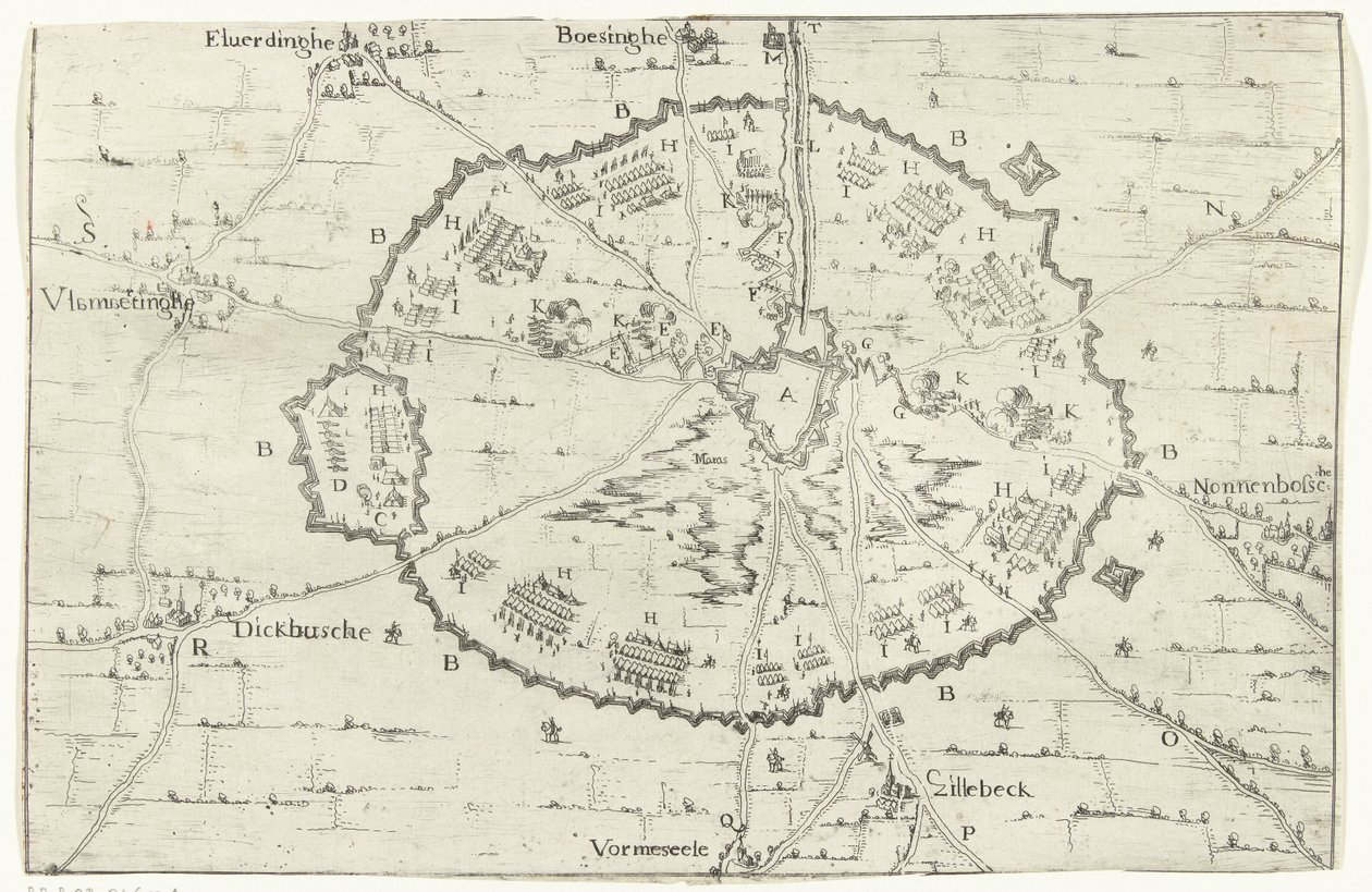 Siege of Ypres, 1649 by Anonymous