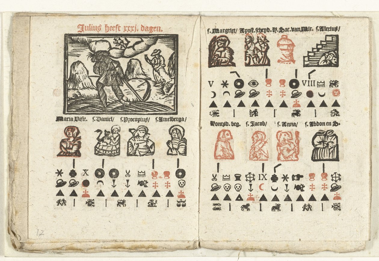 Pages with the Prediction for the Month of July, 1712 by Anonymous
