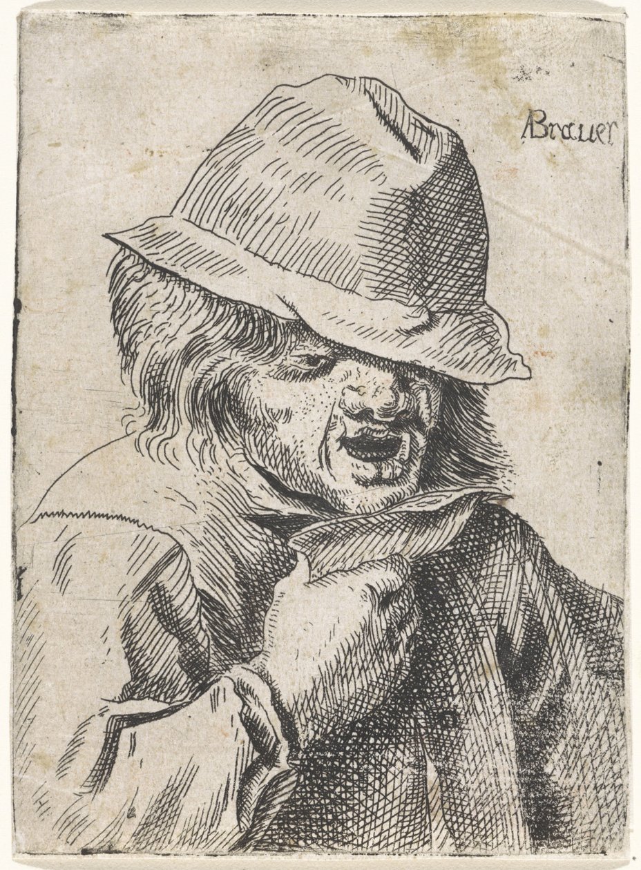 Farmer with a Drinking Cup in His Hand by Anonymous