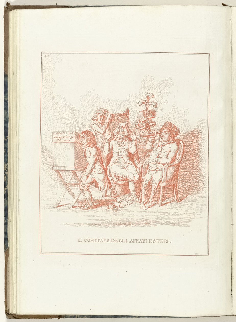 Committee for Foreign Affairs, 1795 Il Comitato degli Affari Esteri (title on object) Hollandia Regenerata (Italian copy) (series title) La rigenerazione dell