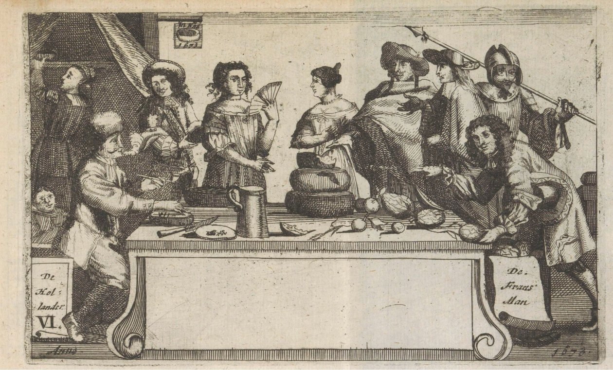 The Frenchman and the Dutchman, 1673 by Anonymous