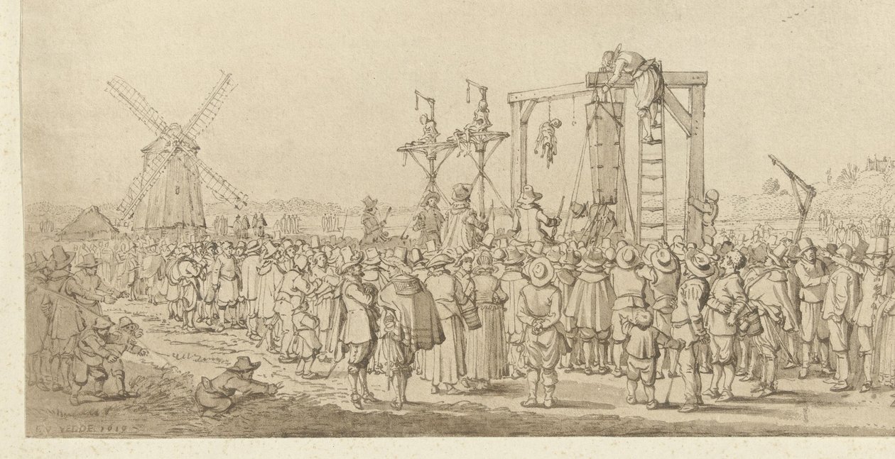 The Coffin of Ledenberg is Hung on the Gallows, 1619 by Anonymous