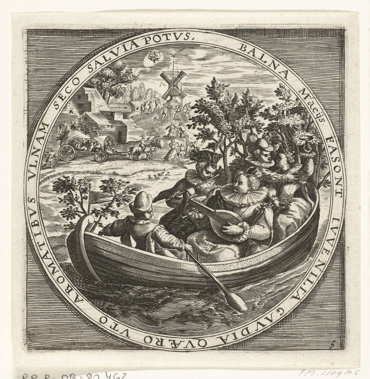 The Month of May, Musical Company in a Boat, ca. 1600 (The Twelve Months of the Year Depicted in Scenes from Folk Life) by Anonymous
