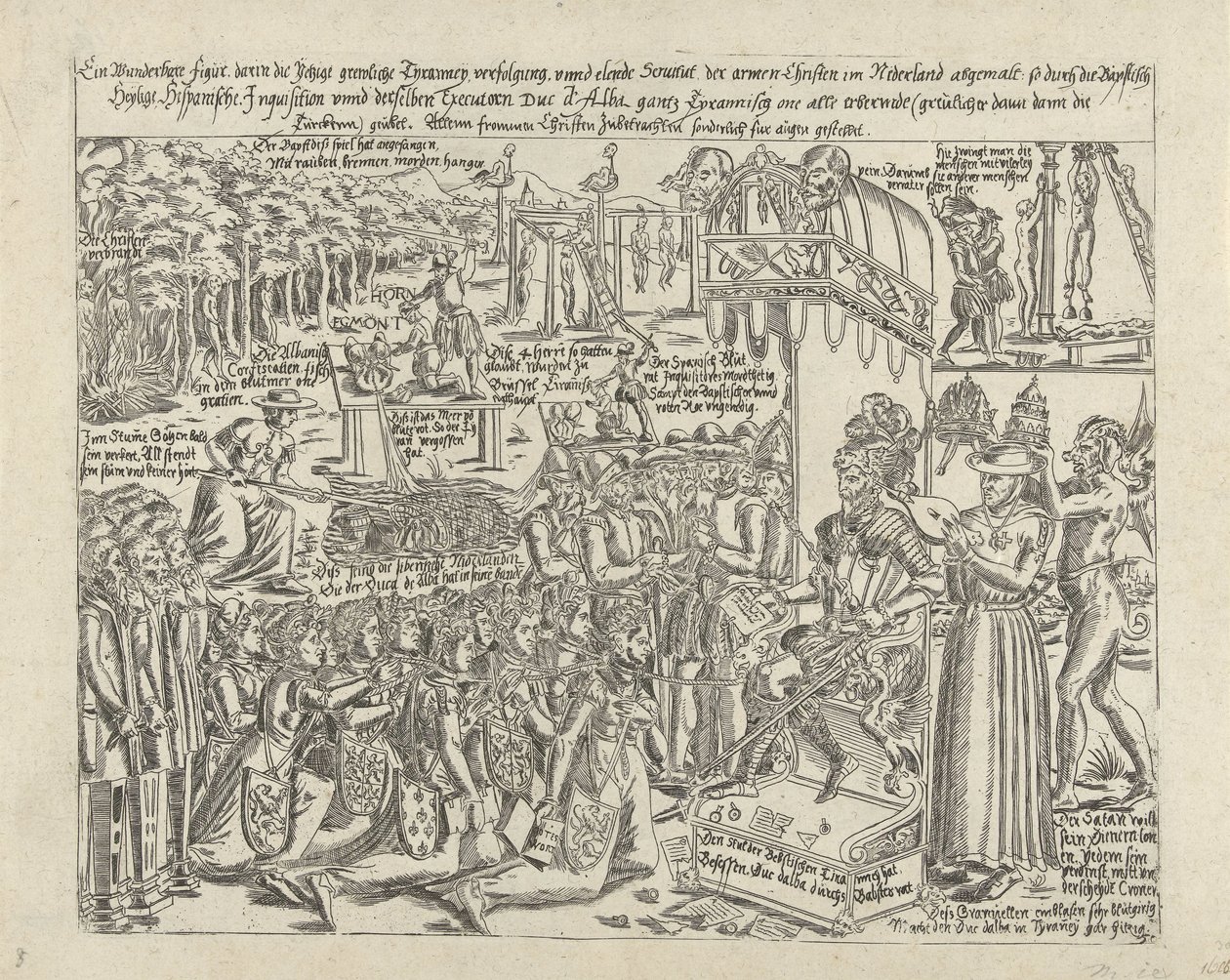 The Throne of the Duke of Alva, 1569 (copy) by Anonymous