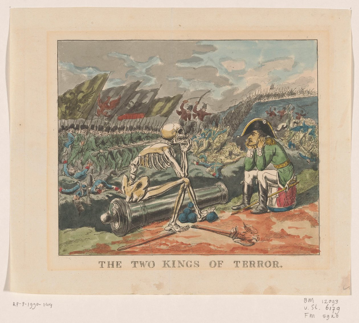 The Two Kings of Terror, 1813 by Anonymous