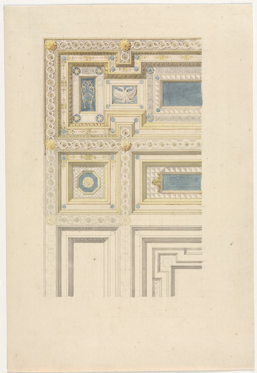 Design for Ornamental Ceiling by Anonymous