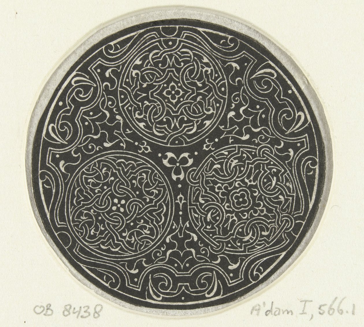 Three Medallions with Moresques by Anonymous