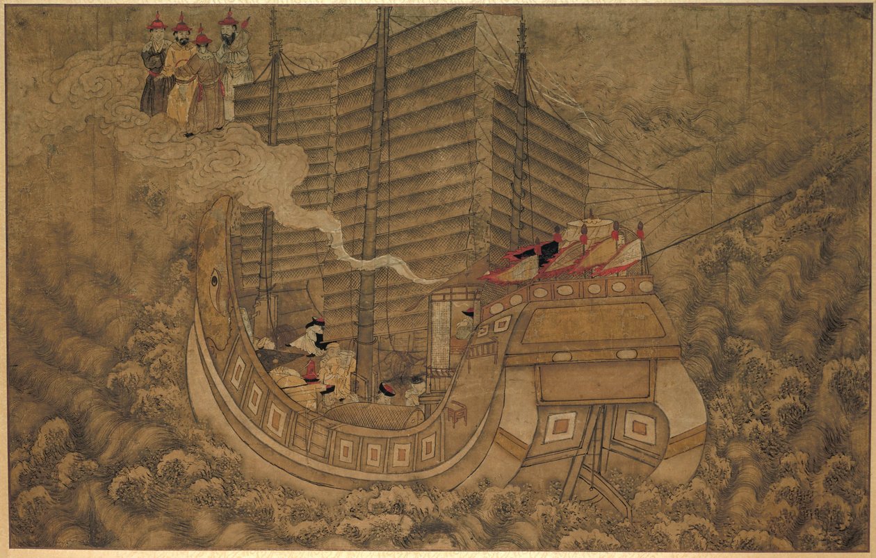 A Ship with Sleeping Crew by Anonymous