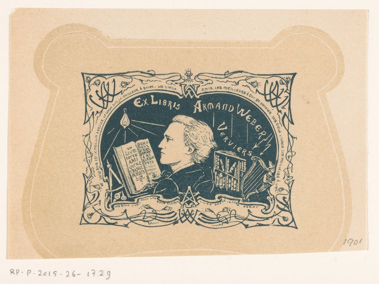 Ex Libris of Armand Weber by Anonymous