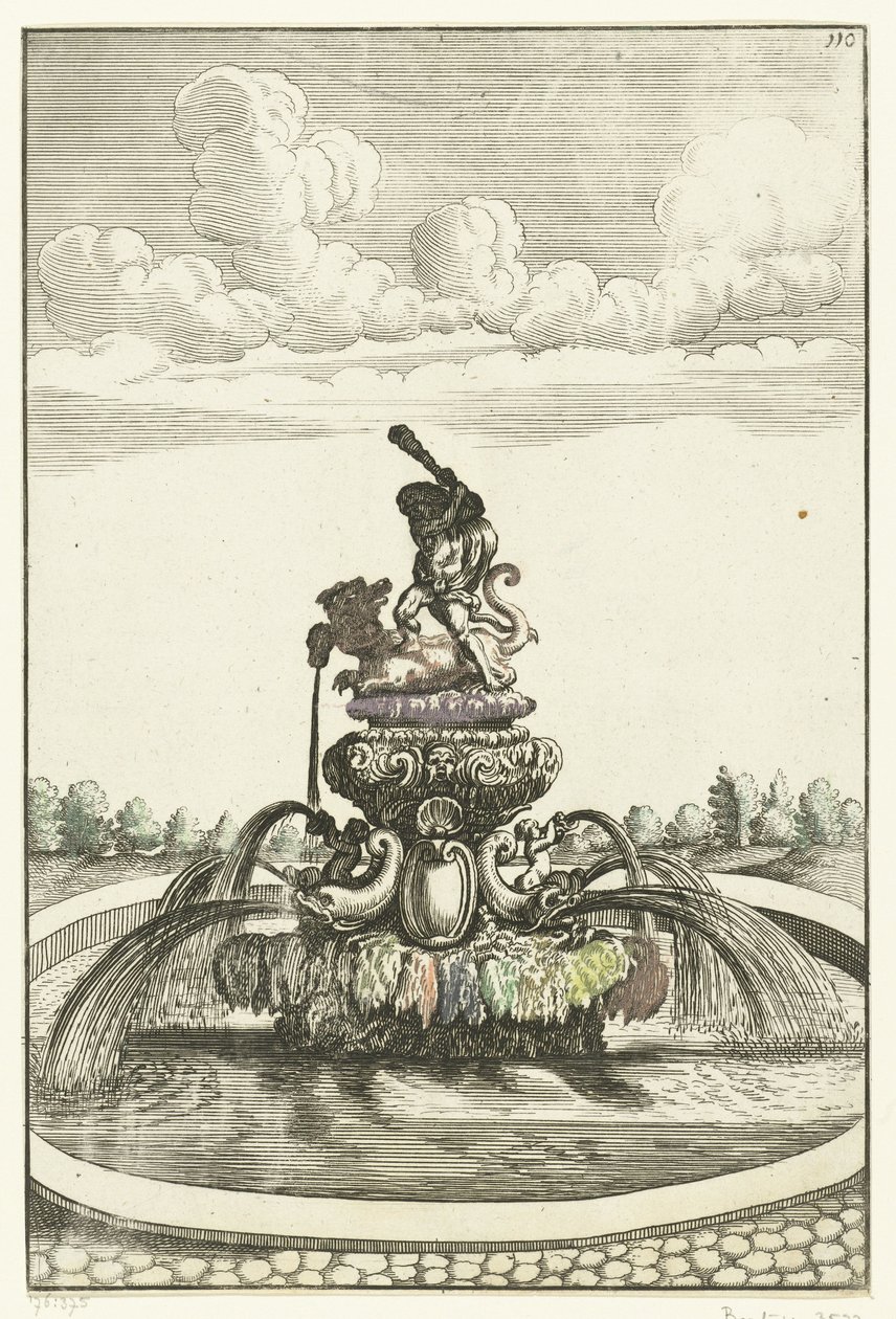 Fountain with Hercules and Ladon by Anonymous
