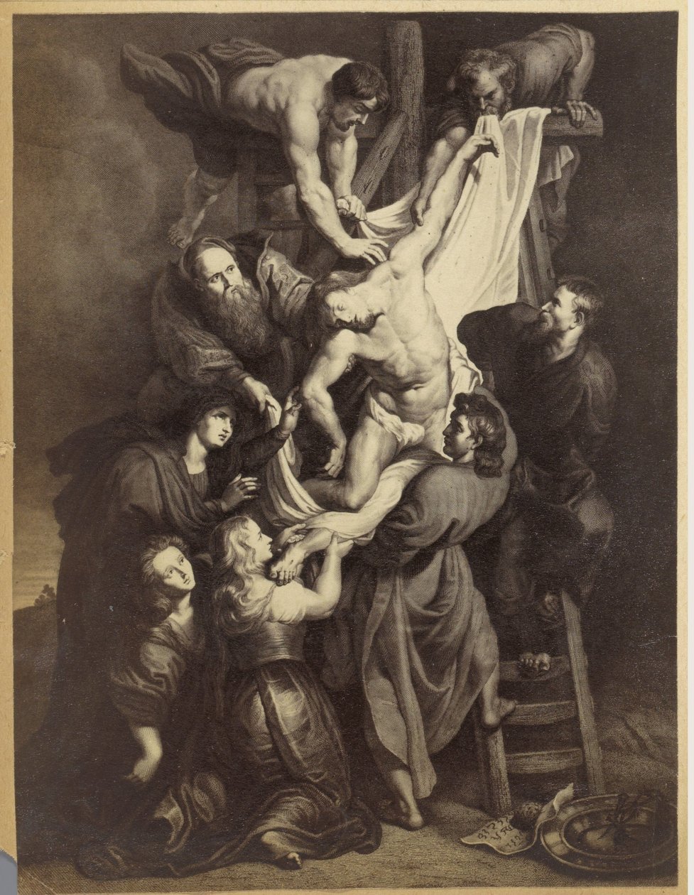 Photoreproduction of a Print After the Painting Descent from the Cross by Peter Paul Rubens by Anonymous