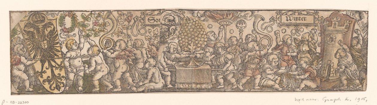 Frieze with an Allegorical Representation of Summer and Winter by Anonymous