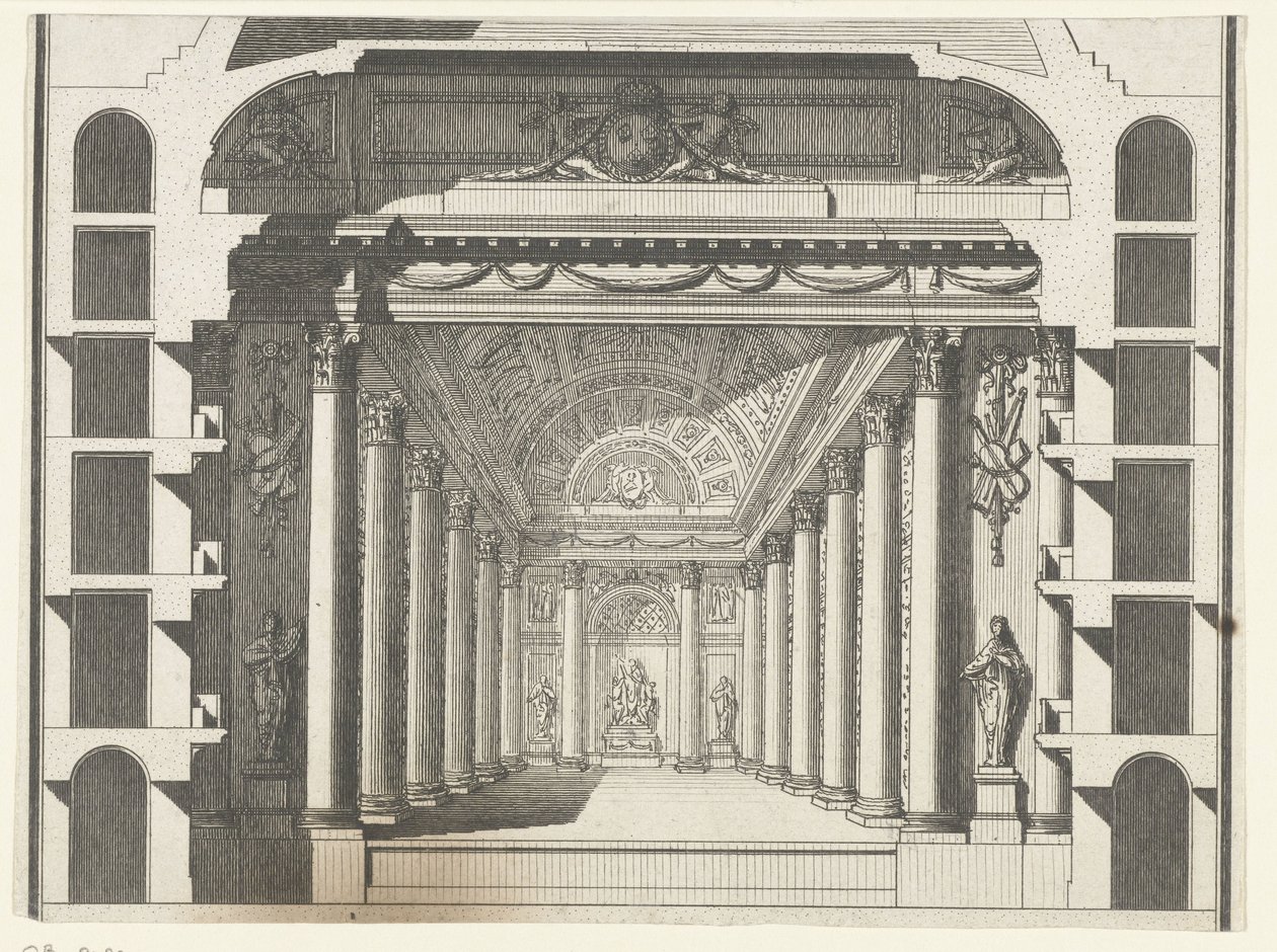 Gallery with Corinthian Columns by Anonymous