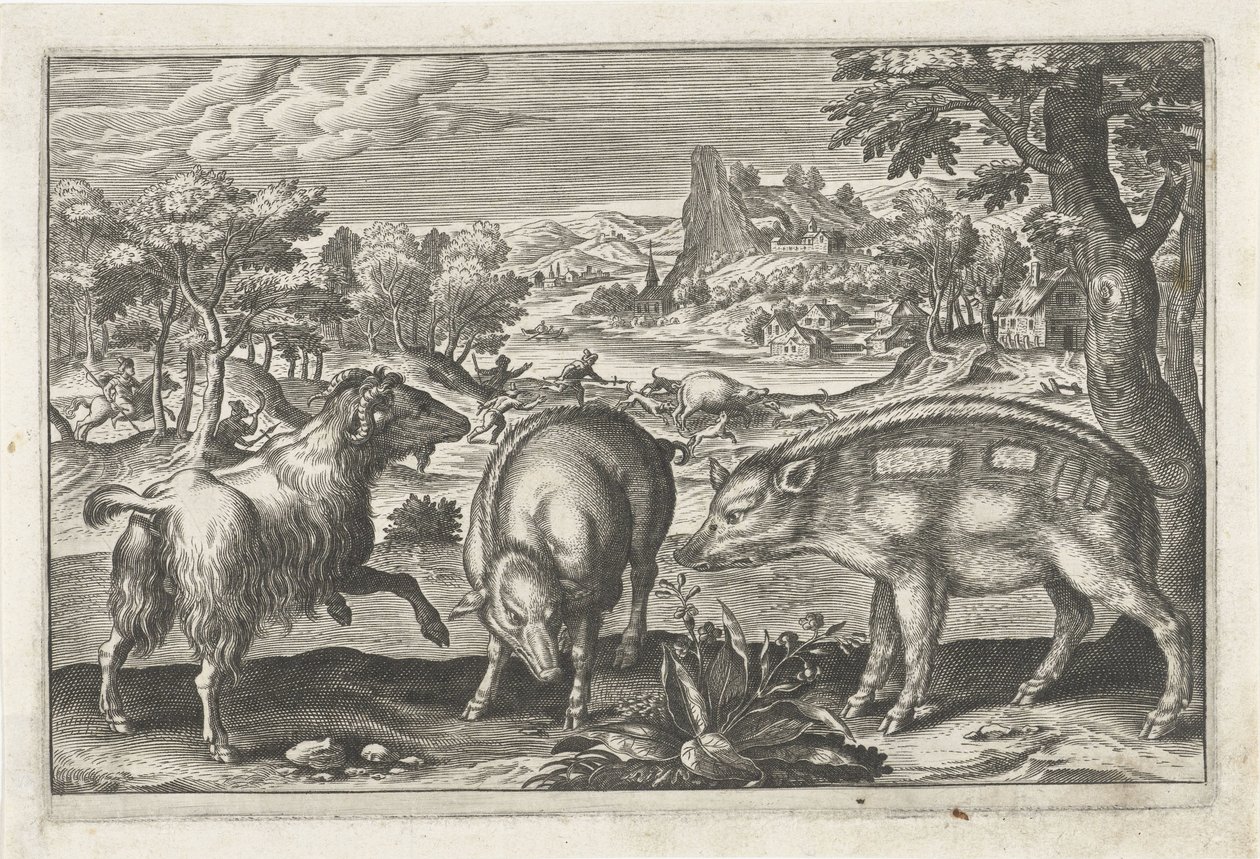 Goat and Pigs (Four-Legged Animals Series) (Animalivm Qvaddrvpedvm Series) by Anonymous