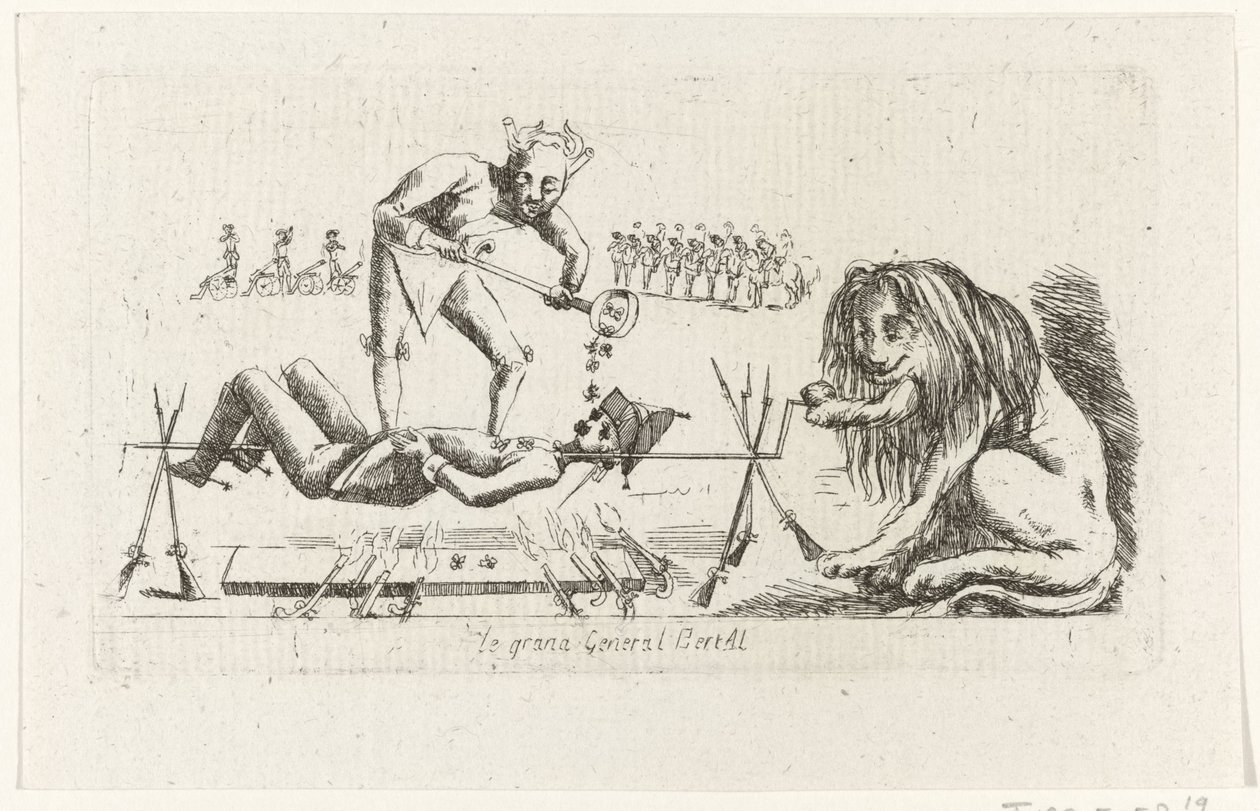 General Bertay on the Spit by Anonymous