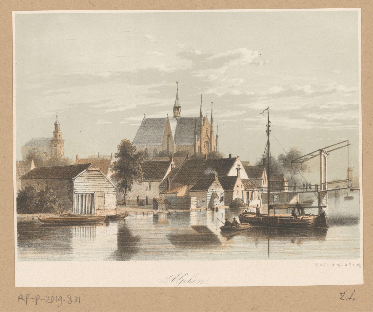 View of Alphen aan den Rijn by Anonymous