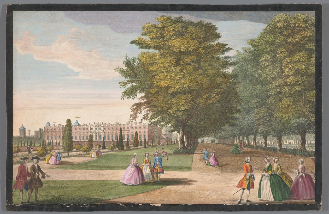 View of Hampton Court Palace in London from the South Side by Anonymous