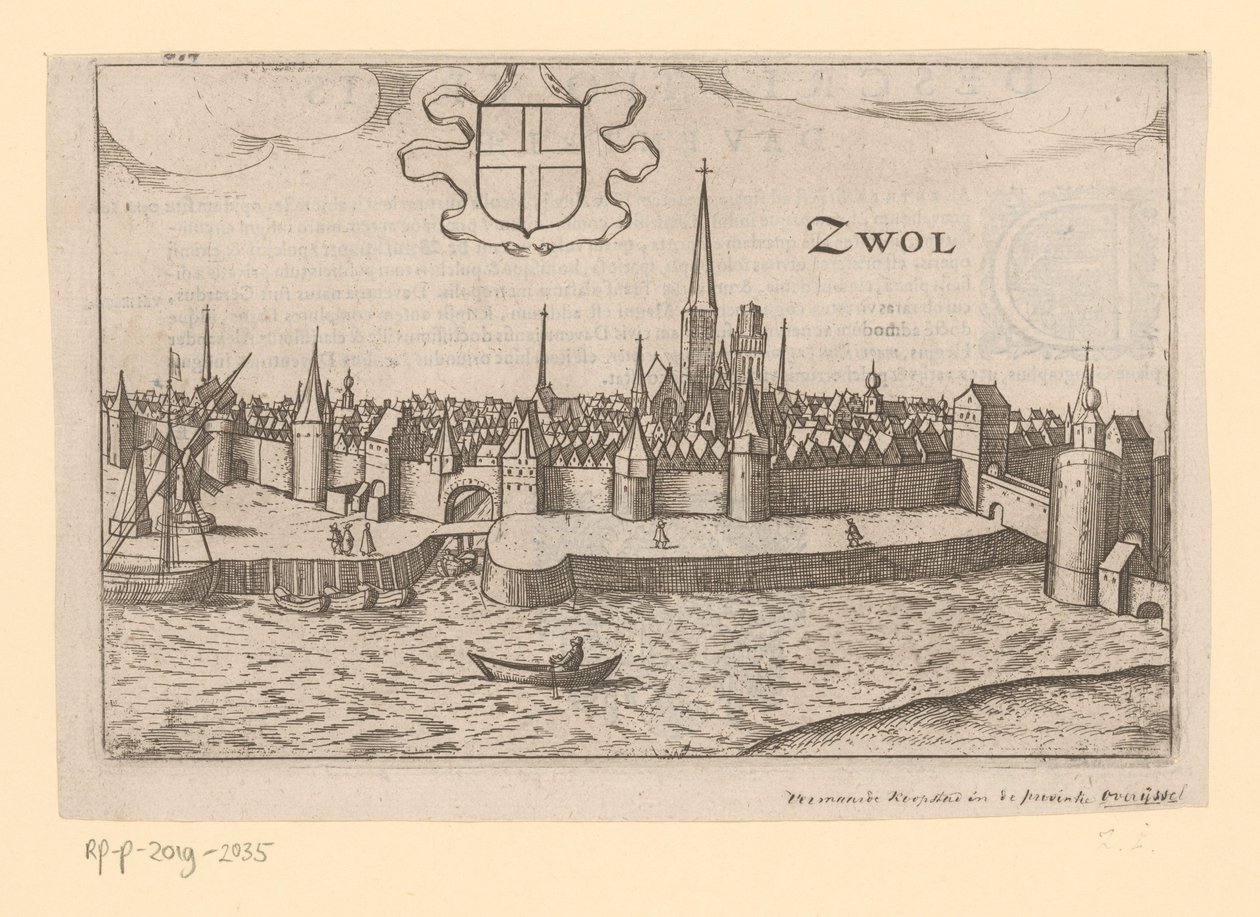 View of Zwolle from Across the Zwarte Water (Zwol) by Anonymous