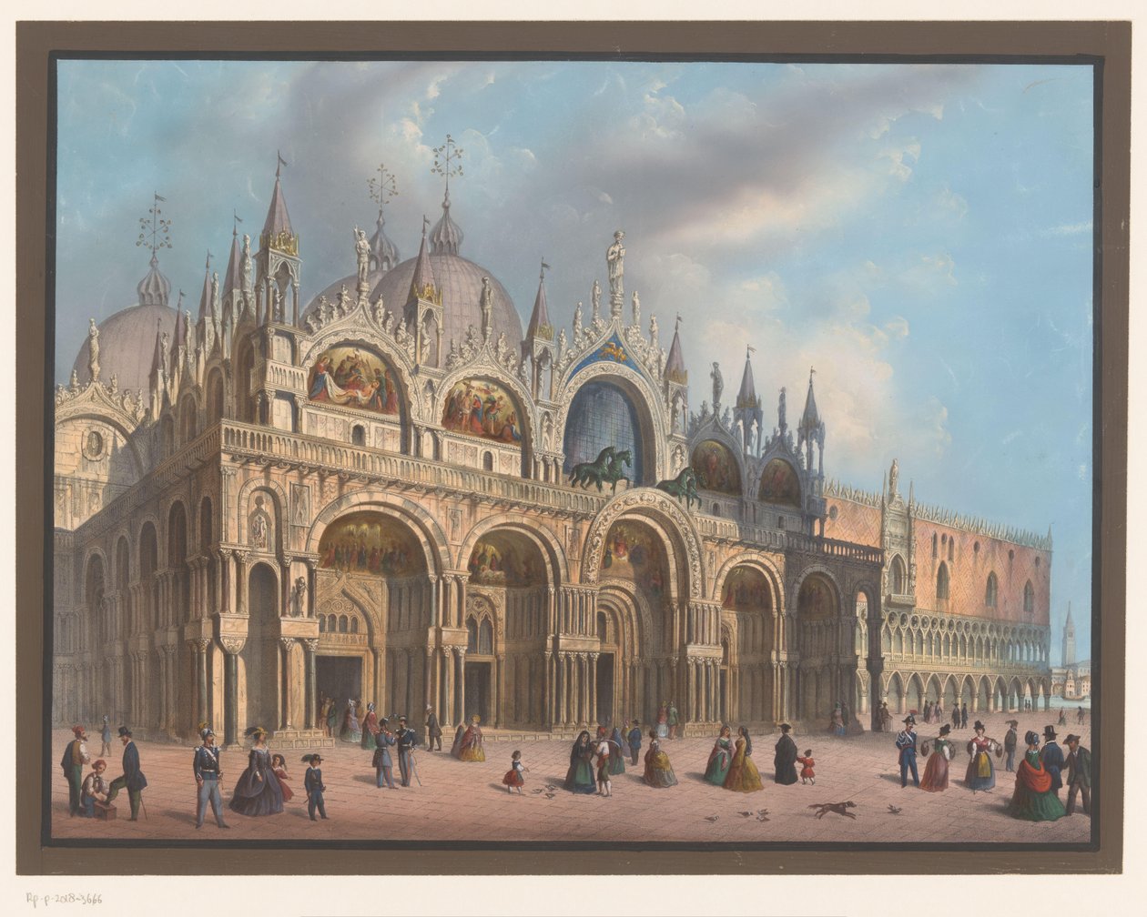 View of the Basilica of San Marco in Venice by Anonymous