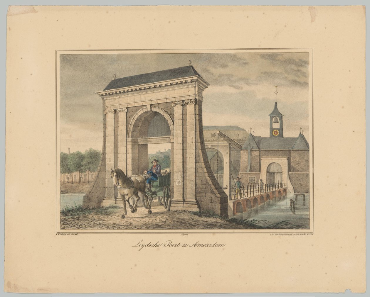 View of the Leidsepoort in Amsterdam by Anonymous