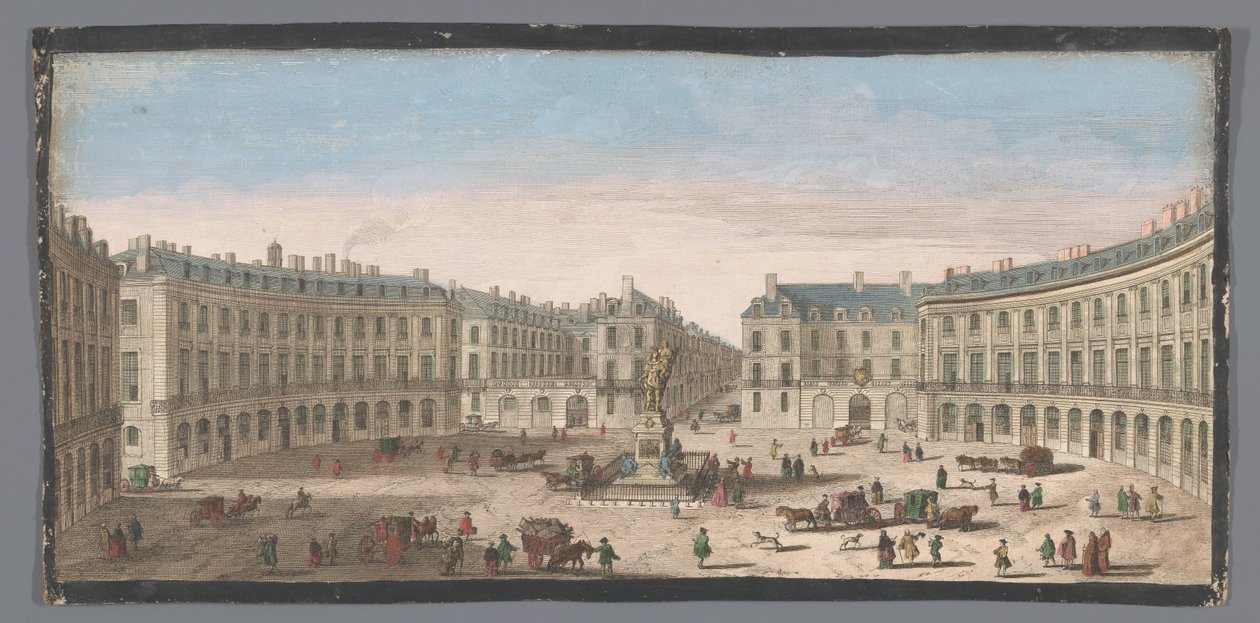 View of the Place des Victoires in Paris by Anonymous