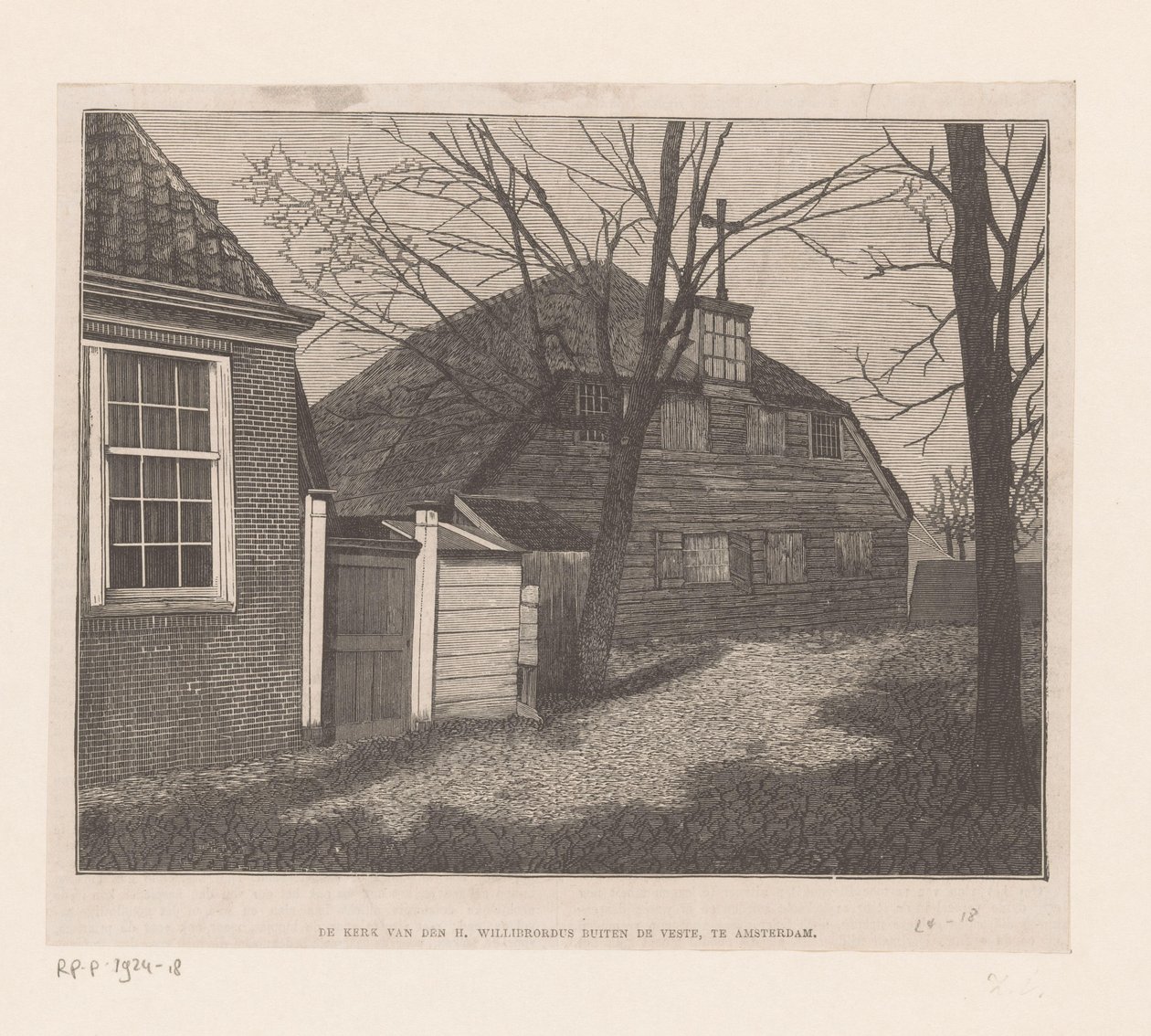 View of the Saint Willibrordus Church Outside the Walls in Amsterdam by Anonymous