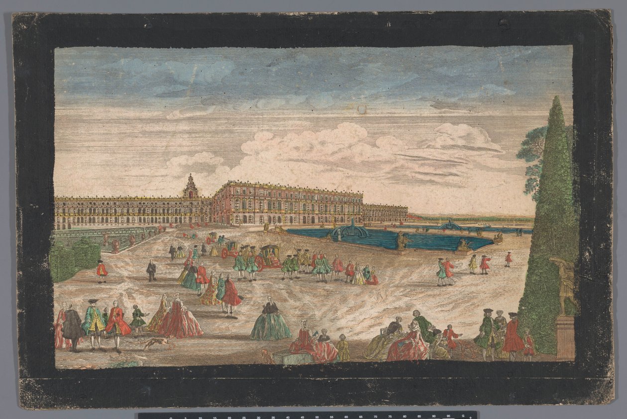 View of the Garden of Versailles and the Palace of Versailles by Anonymous