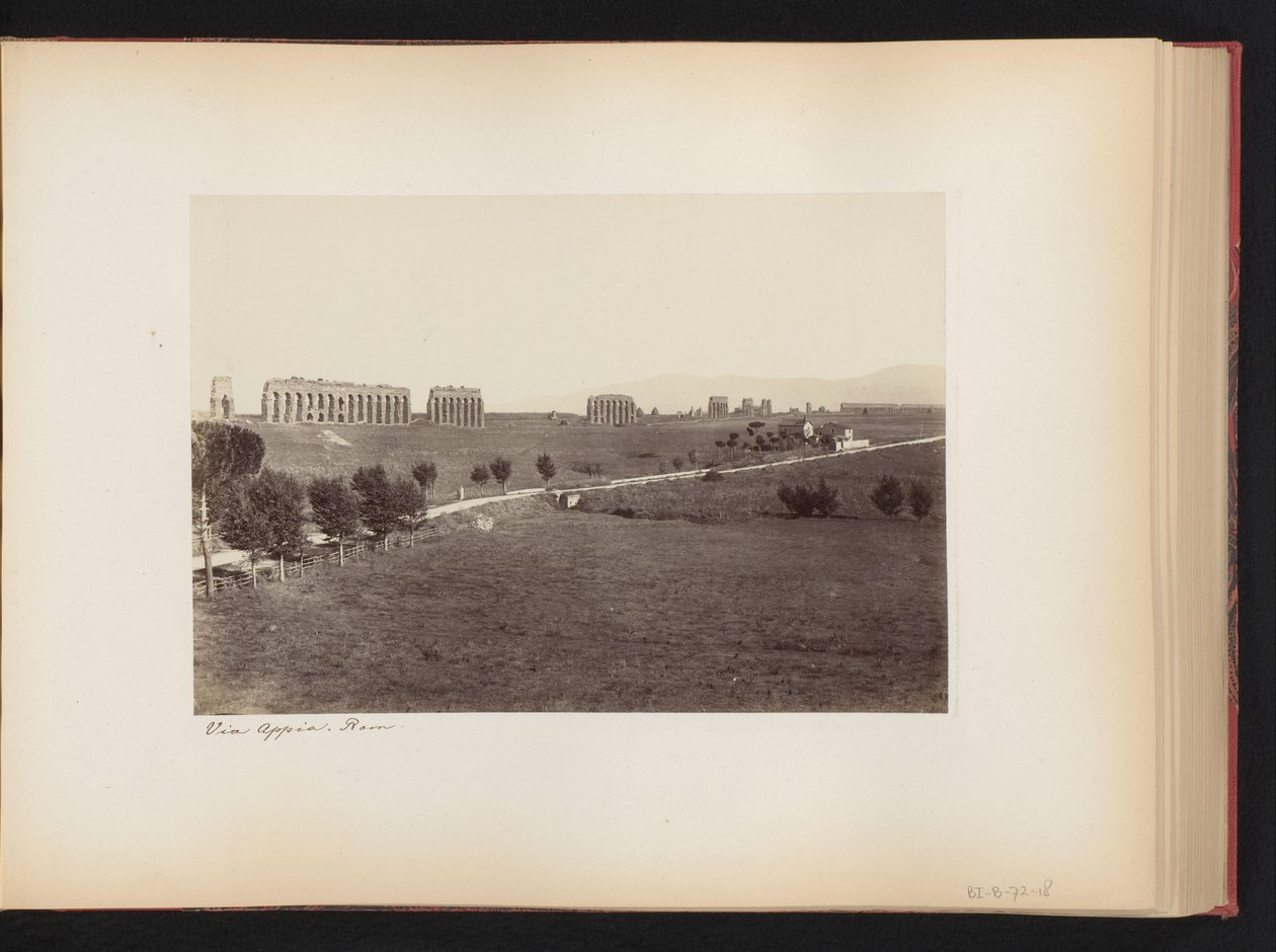 View of the Via Appia near Rome, Italy by Anonymous