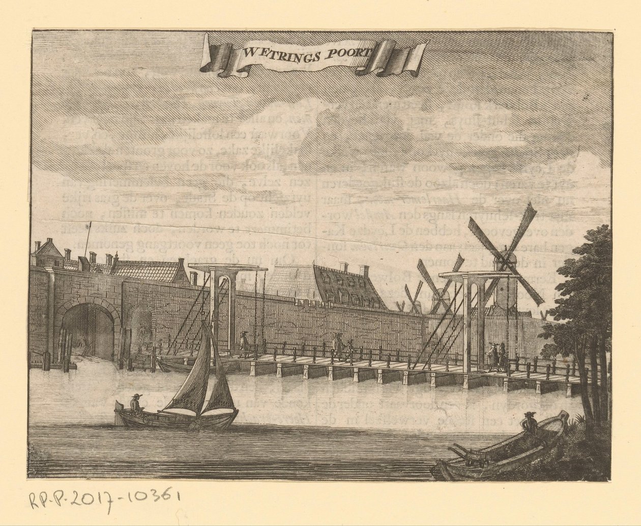 View of the Weteringpoort in Amsterdam by Anonymous