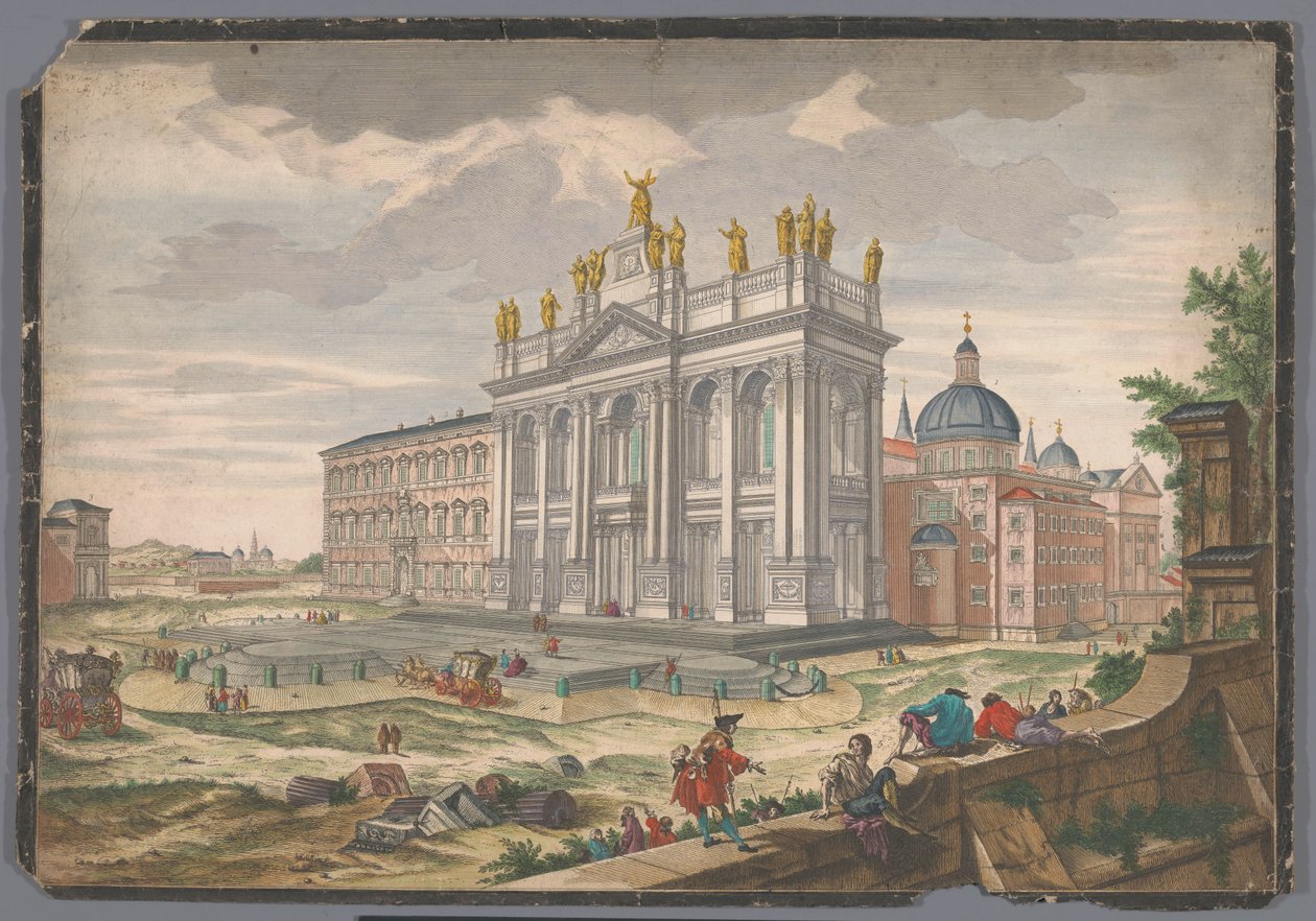 View of the Church of St. John Lateran in Rome by Anonymous
