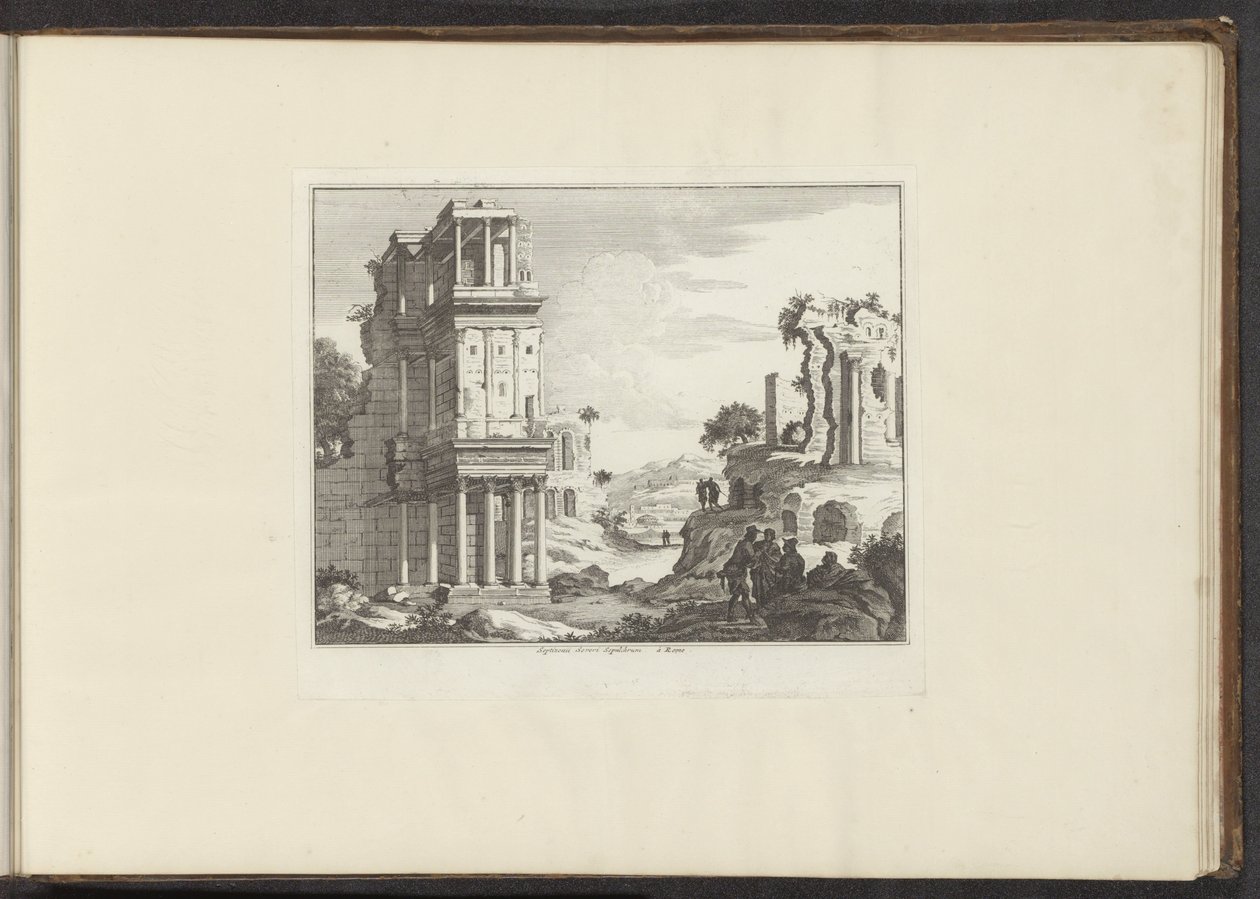 View of the Ruins of the Septizonium in Rome by Anonymous