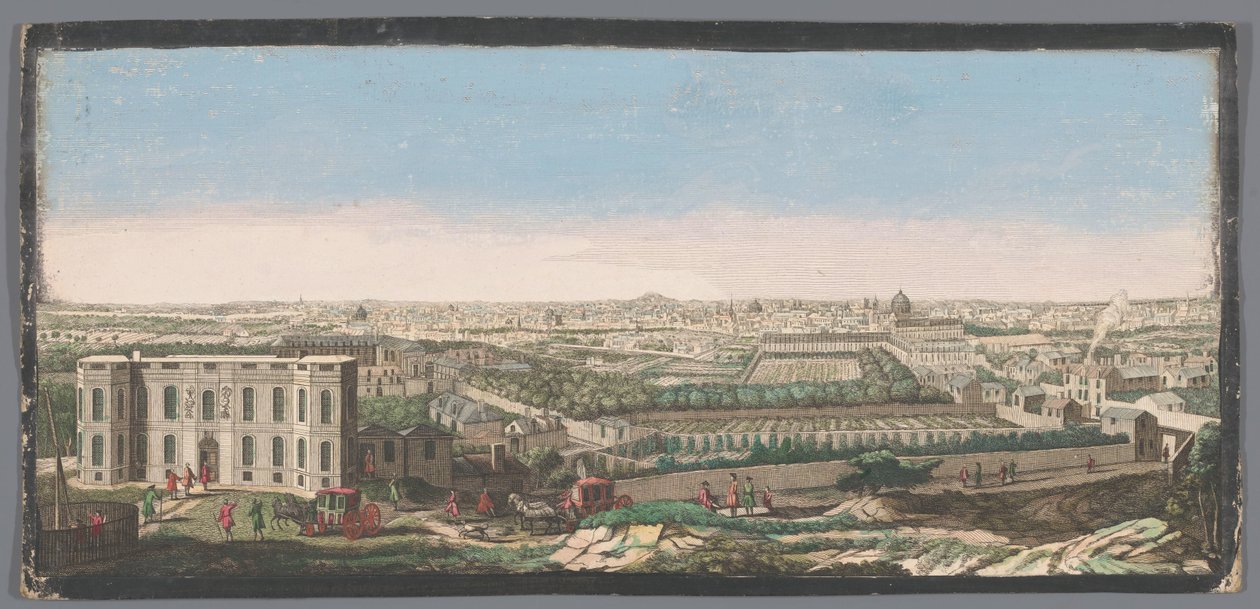 View of the city of Paris seen from the Observatory by Anonymous
