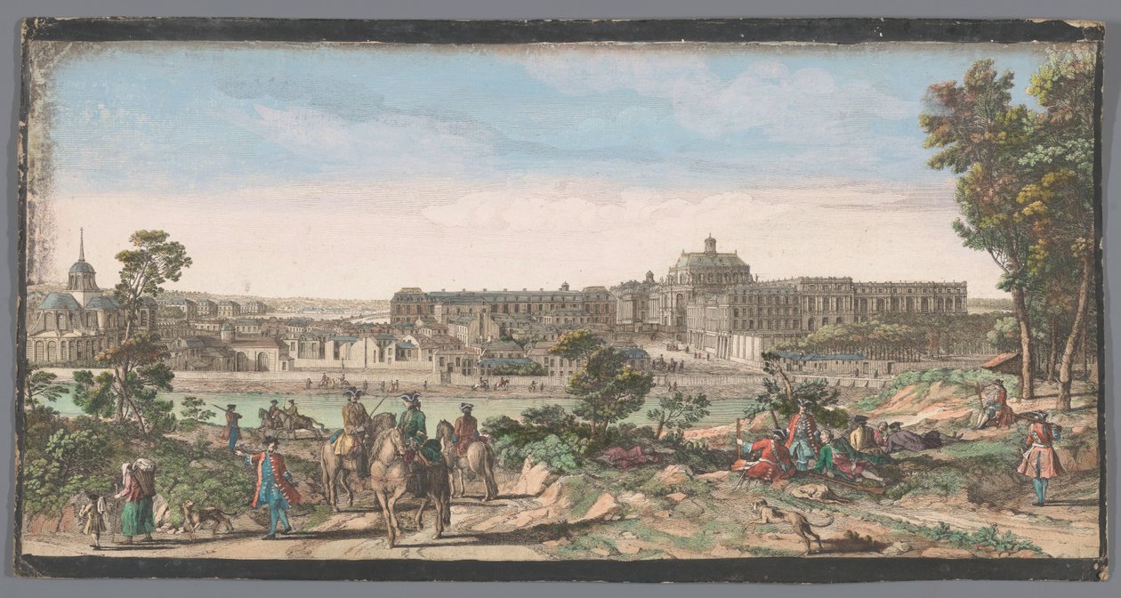 View of the City and the Palace of Versailles by Anonymous