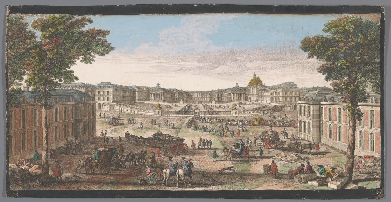 View of the Front of the Palace of Versailles by Anonymous
