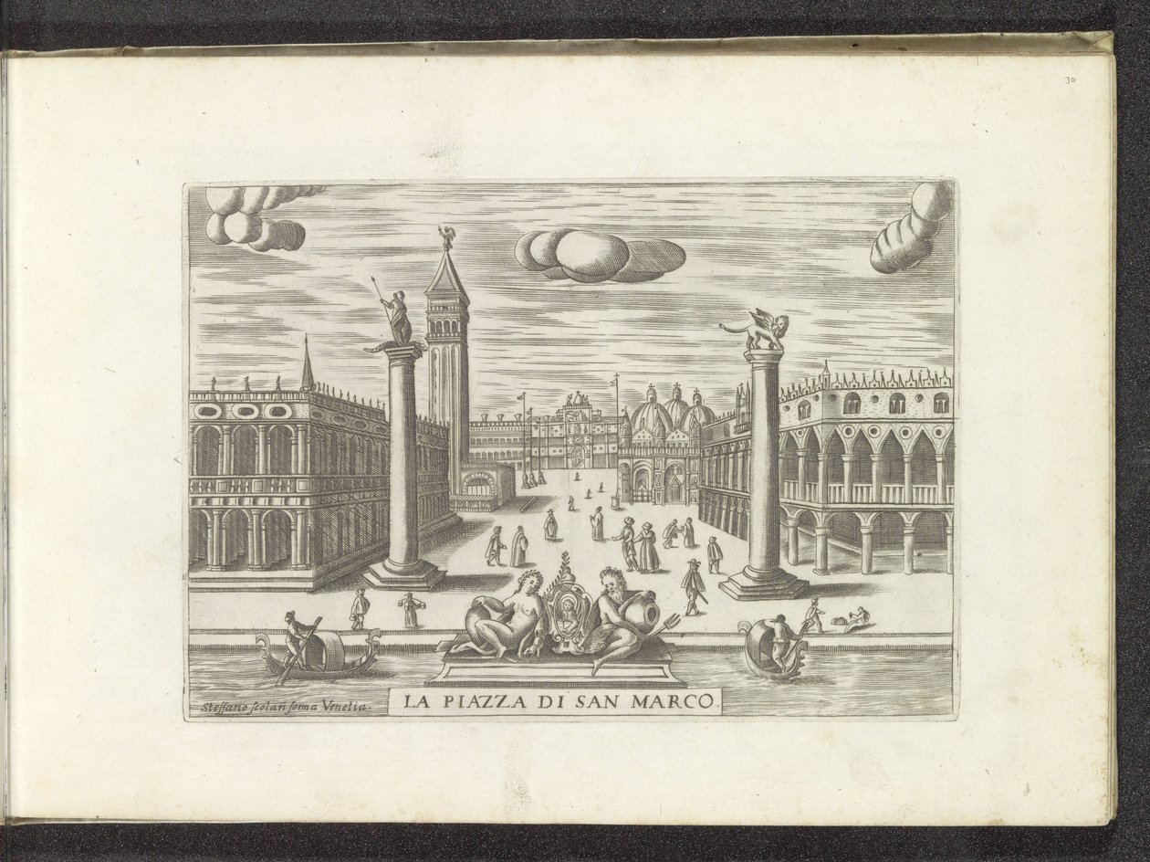View of the Piazzetta in Venice by Anonymous