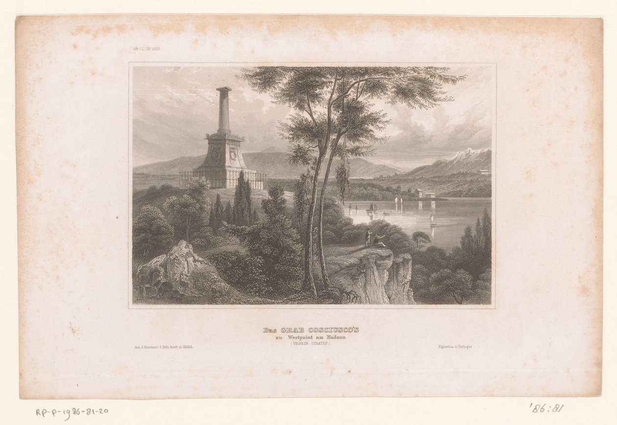 View of the Grave of Kosciuszko on the Hudson by Anonymous