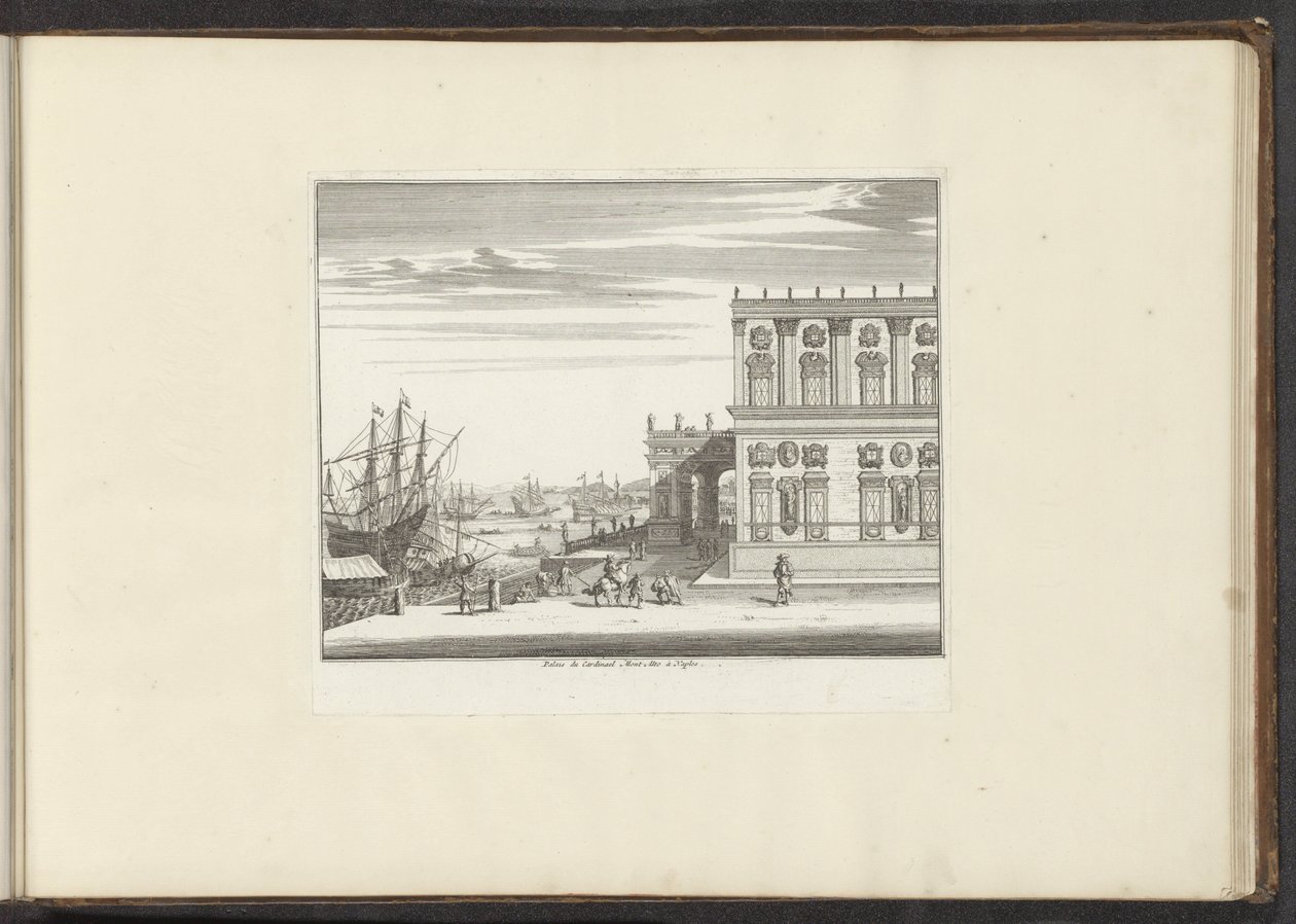 View of the Palace of Cardinal Montalto in Naples by Anonymous