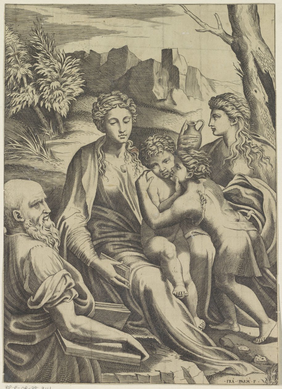 Holy Family with Young John the Baptist and Mary Magdalene by Anonymous
