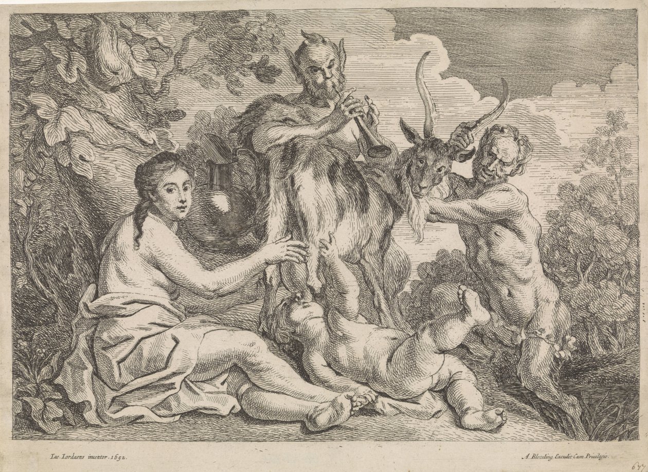The Child Jupiter Fed by the Goat Amalthea by Anonymous