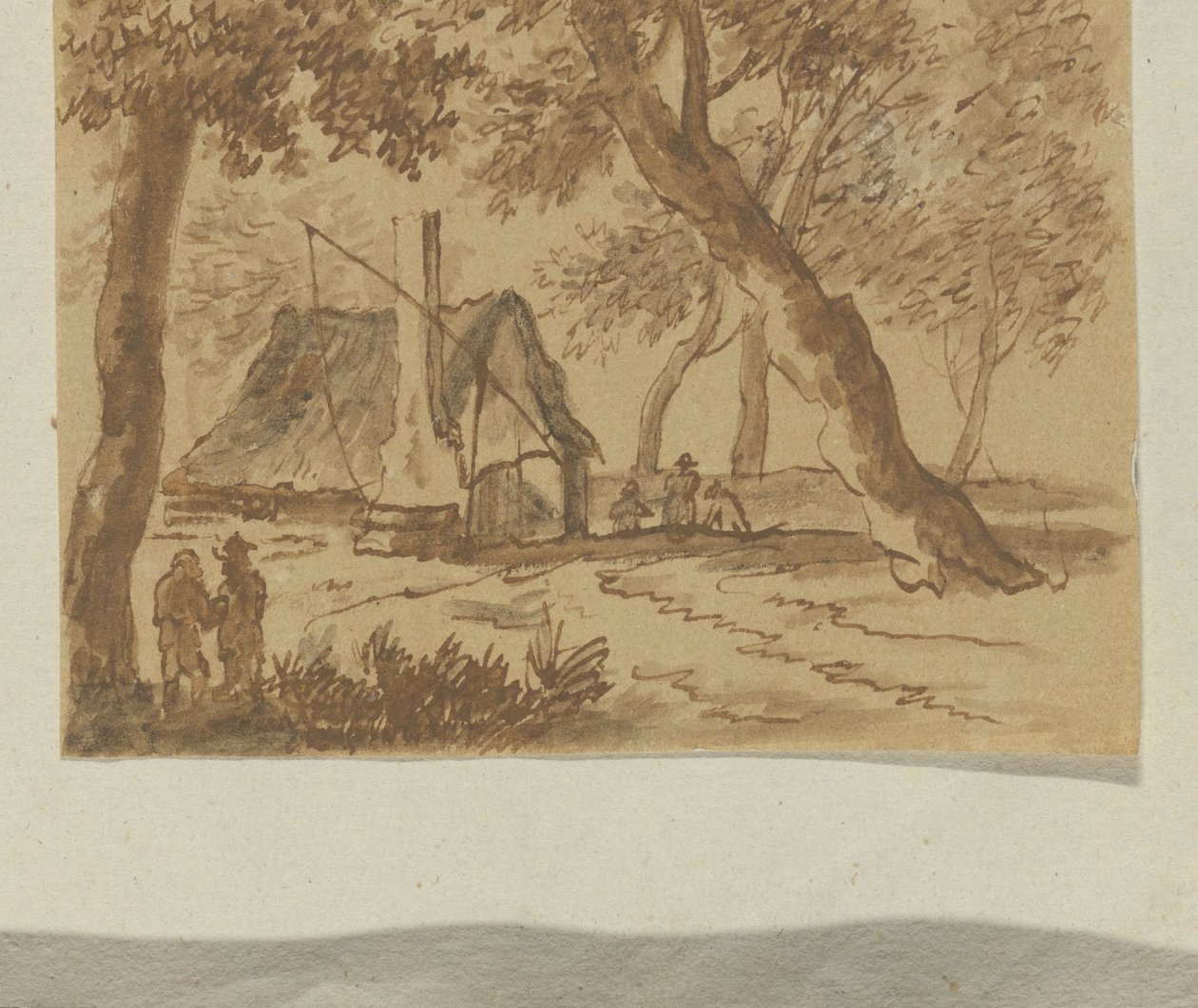 Hut Among Trees by Anonymous