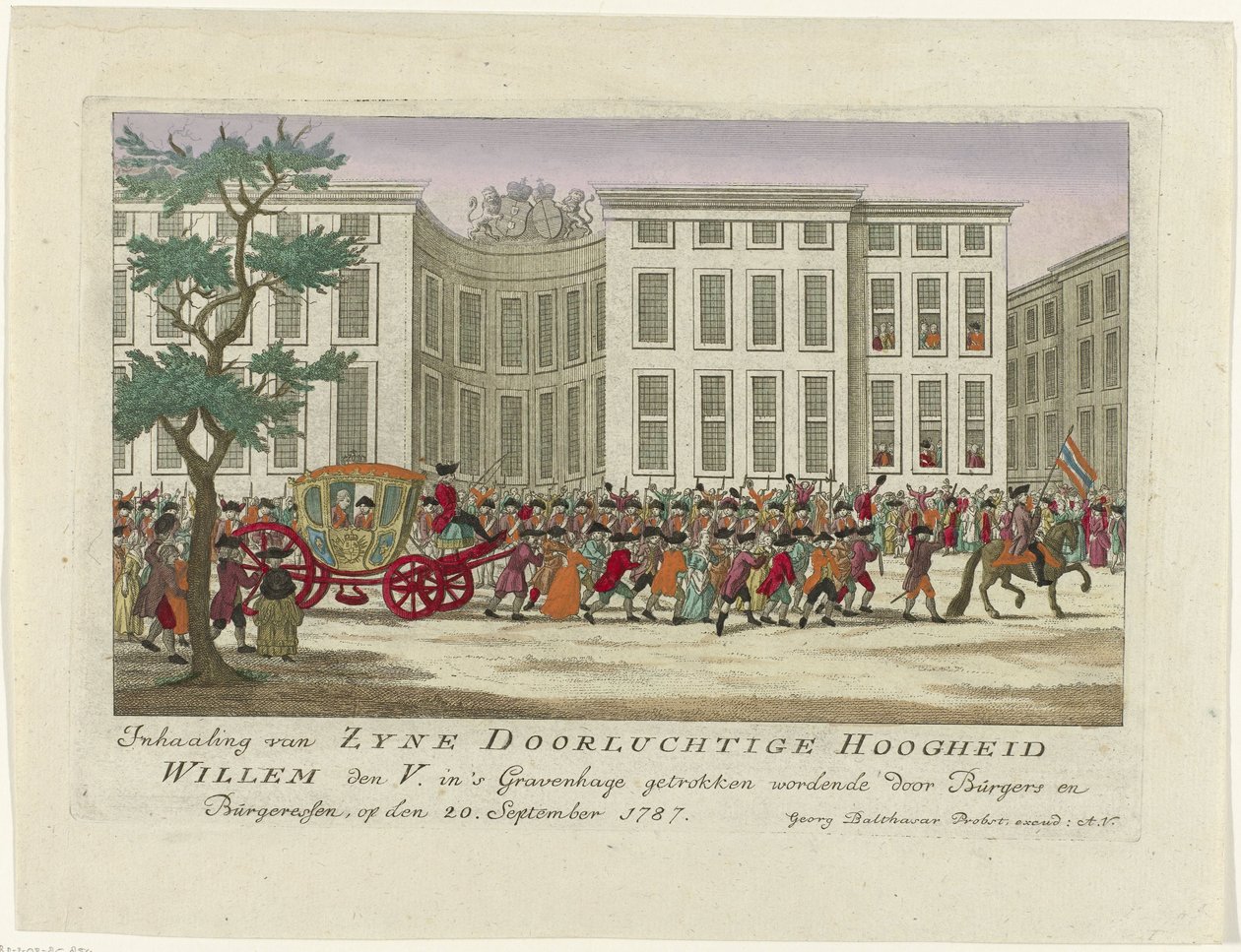 Inauguration of the Prince of Orange, 1787 by Anonymous