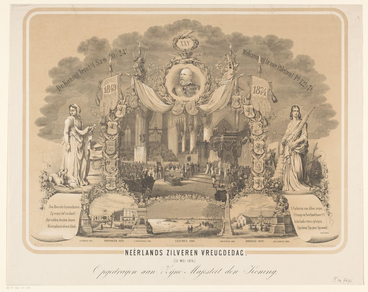 Inauguration of William III as King of the Netherlands Neerland