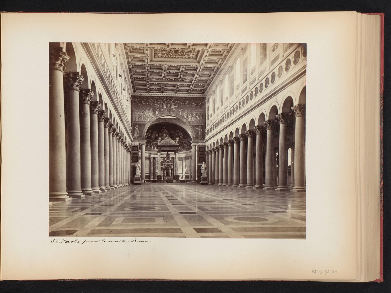 Interior of St. Paul Outside the Walls in Rome, Italy by Anonymous