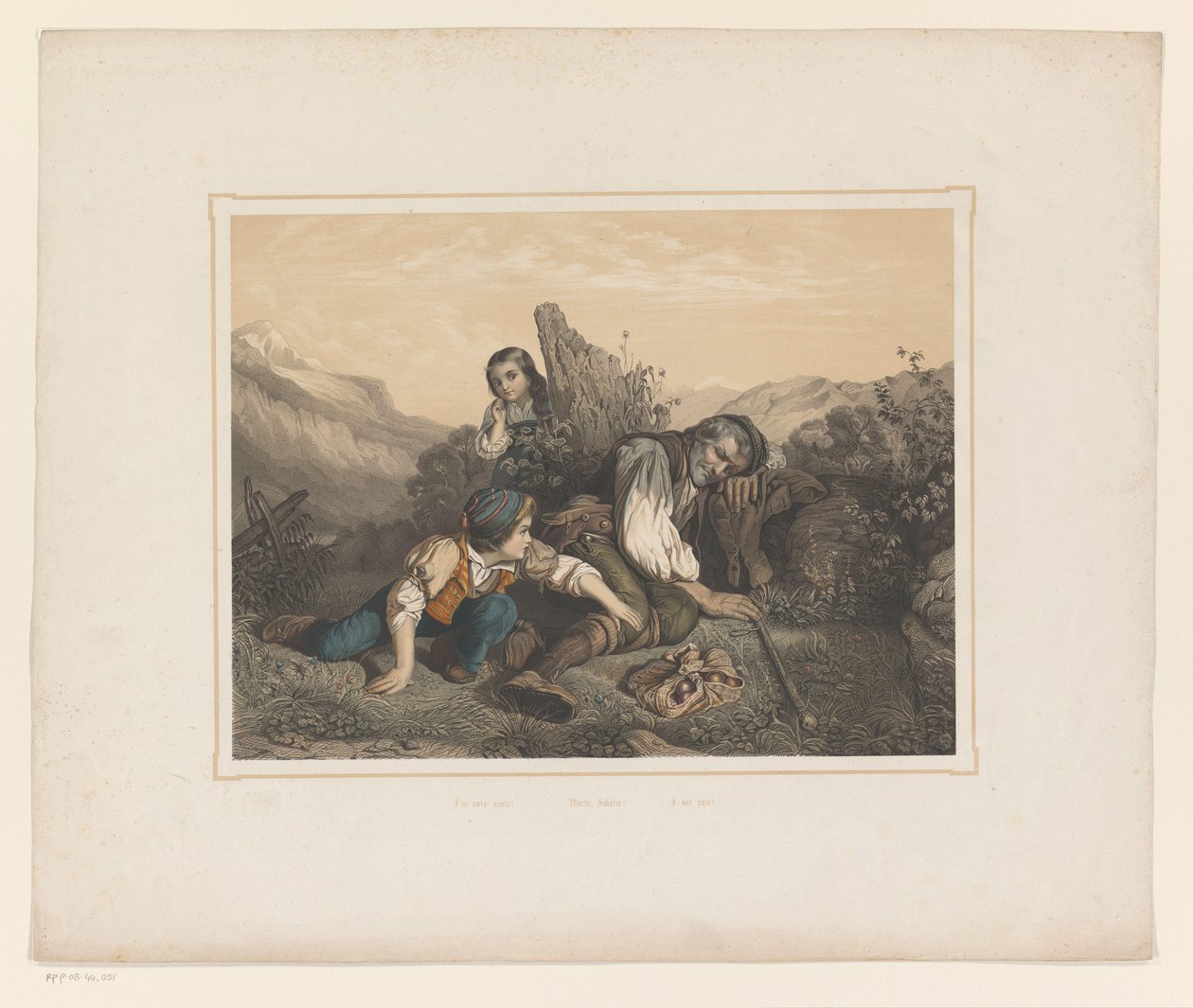 Boy Trying to Steal from a Sleeping Man by Anonymous