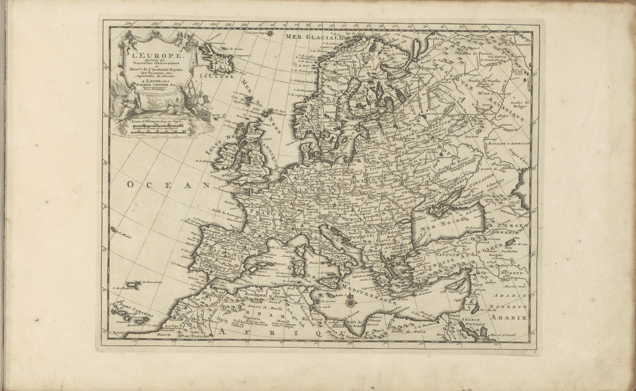 Map of Europe by Anonymous